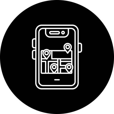 Smartphone Simgesi, vektör illüstrasyonu