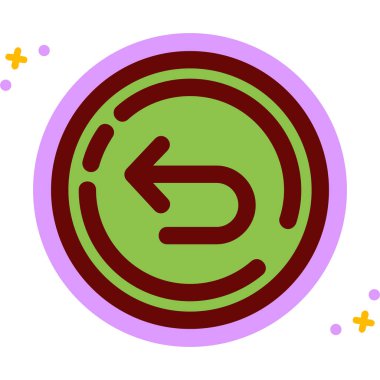 Kumarhane fişi. Basit illüstrasyon