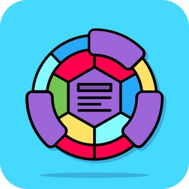 Modern bir simgenin vektör illüstrasyonu