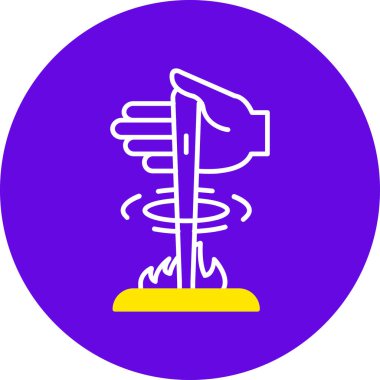 Modern bir simgenin vektör illüstrasyonu