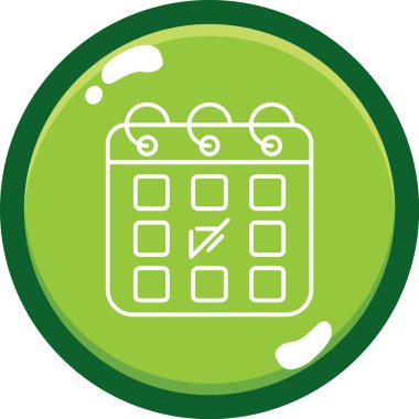 takvim simgesi vektör işareti