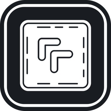 Tek bir simgenin vektör illüstrasyonu