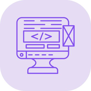 Doldurulmuş kodlama kodlama simgesi - ana hat biçimi