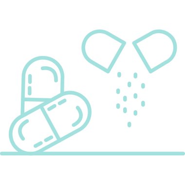 hap simgesi, vektör illüstrasyonu