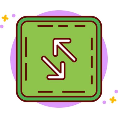 ok simgesi vektör illüstrasyonu