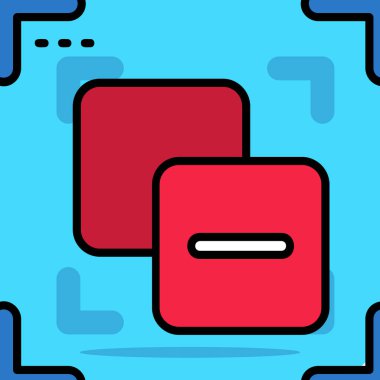 Basit vektör illüstrasyon simgesi