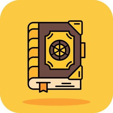 kitap eğitimi renk ikonu vektör illüstrasyonu