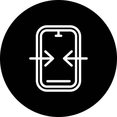 Satır ters simge işaret vektörü çizimi 