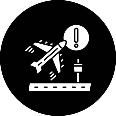 Uçak Vektörü Kabartma Simgesi Tasarımı