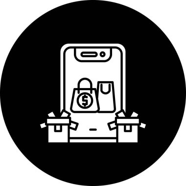 Para çantası simgesini, basit tarzı