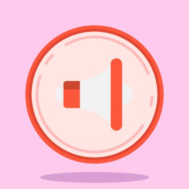 bir megafonun düz simgesi