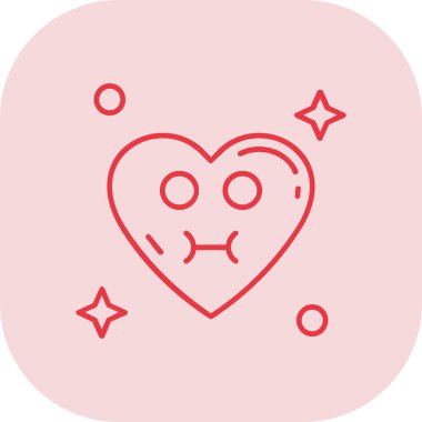 Kalp. Web simgesi basit tasarım