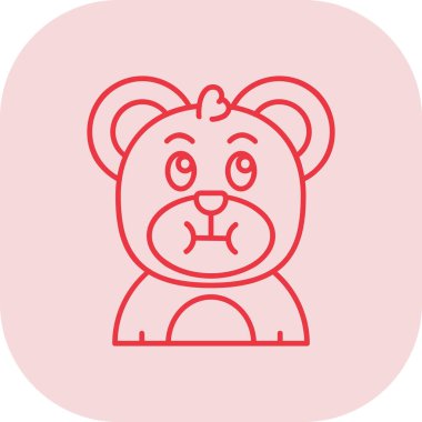 Ayı simgesi vektör illüstrasyonu