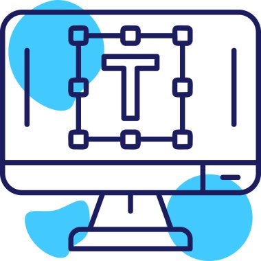 bilgisayar ağı simgesi, vektör illüstrasyonu