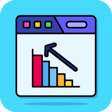 iş grafik simgesi, modern tasarım illüstrasyonu