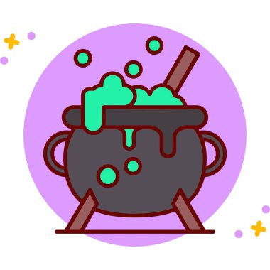 Cadılar Bayramı vektör simgesi tasarımı