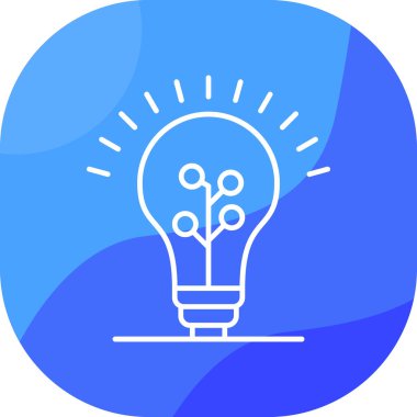 Ampul. Web simgesi basit illüstrasyon