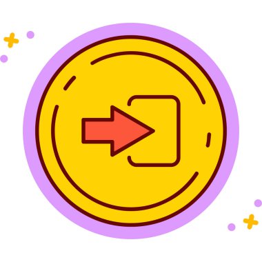 ok simgesi vektör illüstrasyonu