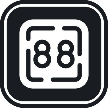 9 9 simgesinin vektör illüstrasyonu