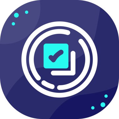 işaret simgesini işaretle, vektör illüstrasyonu