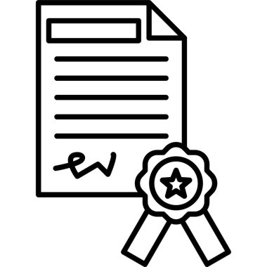 Ödül madalyası ikonu. Beyaz arkaplanda izole edilmiş web tasarımı için ödül vektör simgesi