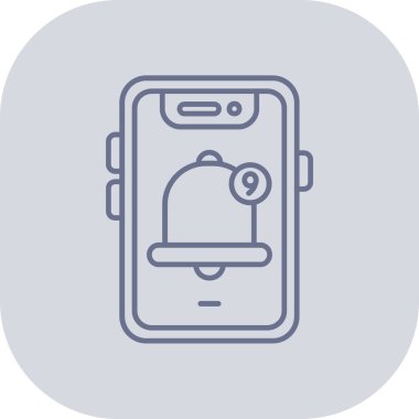 Akıllı telefon simgesinin vektör illüstrasyonu