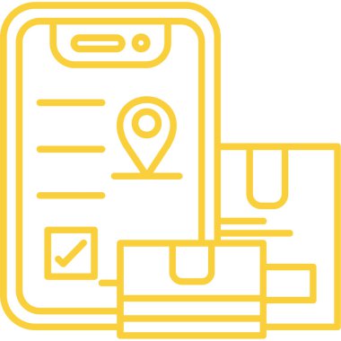 harita konum simgesi ana hat biçiminde