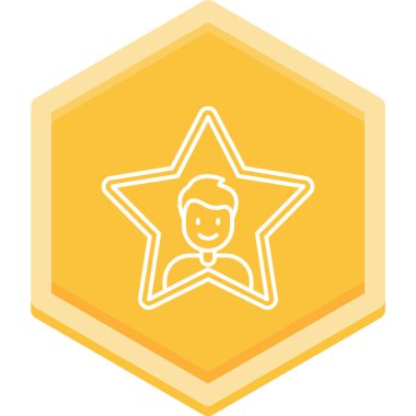 Yıldız. Web simgesi basit illüstrasyon