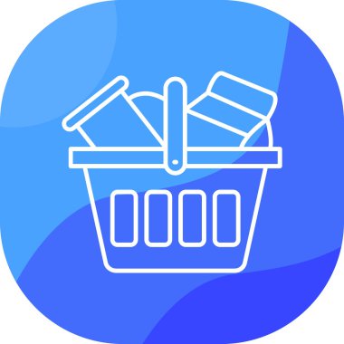 El arabası. Web simgesi basit illüstrasyon