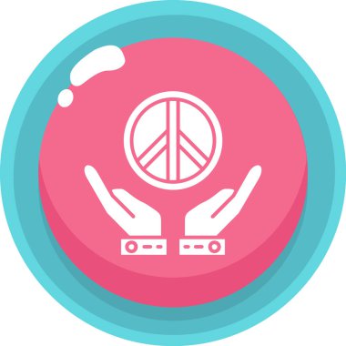 Barış simgesinin vektör illüstrasyonu