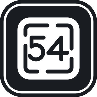 4 numara 6 simgesi, basit biçim