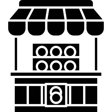 yiyecek web simgesi, vektör illüstrasyonu