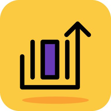 analitik grafik simgesi, vektör, illüstrasyon