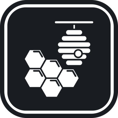 Kişisel ve ticari kullanım için vektör bal simgesi.