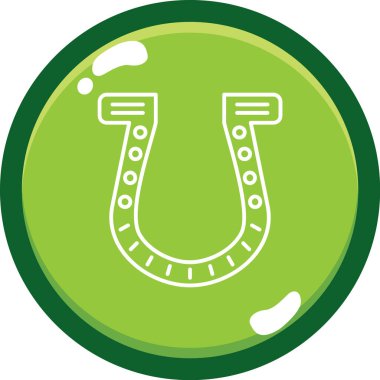 At nalı ikonu vektör illüstrasyonu