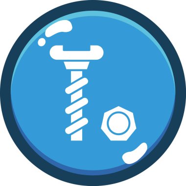 Tek bir simgenin vektör illüstrasyonu