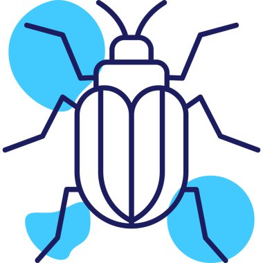 Böcek. Web simgesi basit illüstrasyon