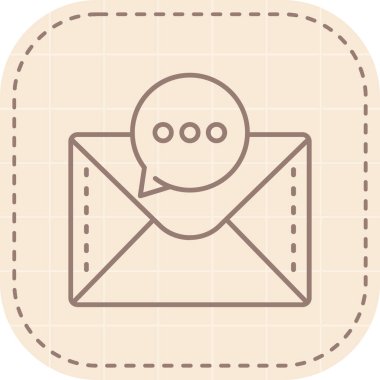 E- posta simgesi vektör illüstrasyonu