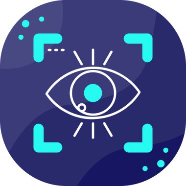 beyaz arkaplanda izole edilmiş görünüm göz simgesi.