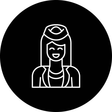 Projeniz için vektör kadın simgesi