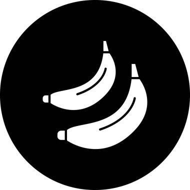 muz ikonu vektör çizimi