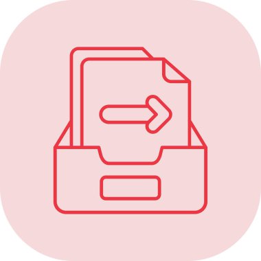 dosya vektör simgesi, basit vektör illüstrasyonu