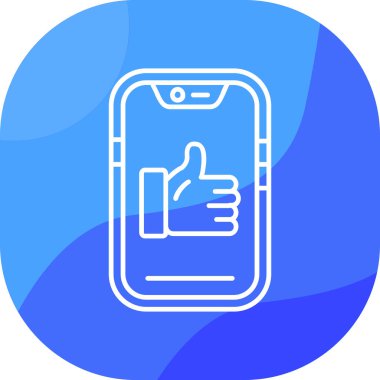 mobil simge, vektör illüstrasyonu basit tasarım