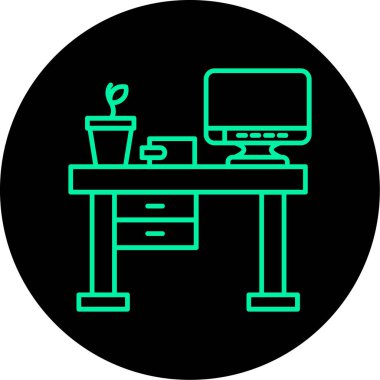 masa simgesi vektör illüstrasyonu