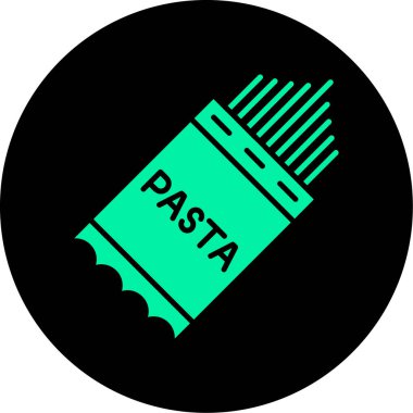 makarna ikonu vektör illüstrasyonu