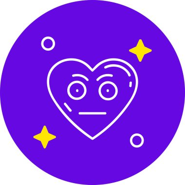 Kalp simgesi olan bir kalbin vektör illüstrasyonu