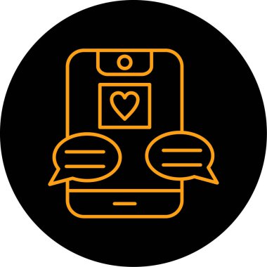 Smartphone Simgesi, vektör illüstrasyonu