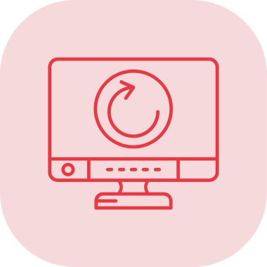 Dizüstü bilgisayar simgesi vektör çizimi