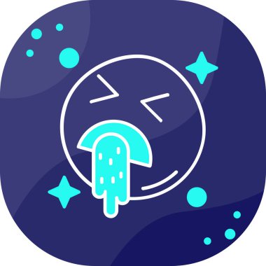 çizgi meteoroloji termometresi mavi arkaplanda izole edilmiş bir ölçüm simgesi gösteriyor. Termometre termometresi sıcak hava gösteriyor. Renkli taslak konsepti. vektör