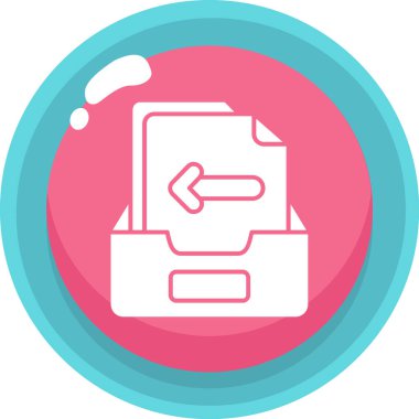 Belge. Web simgesi basit illüstrasyon